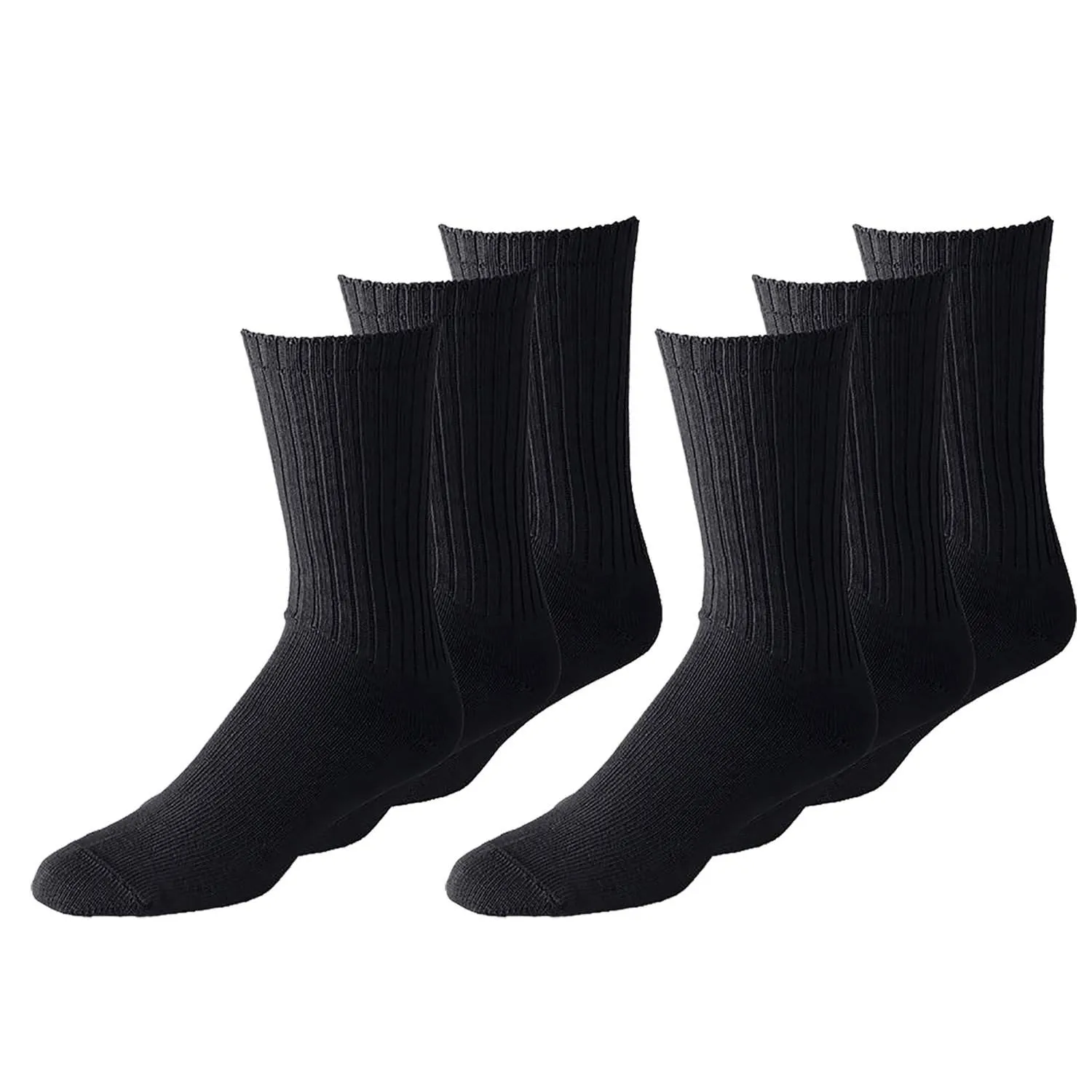 Mechaly Womens Basic Super Comfortable Low Cut and Crew Cotton Socks - 12 Pack