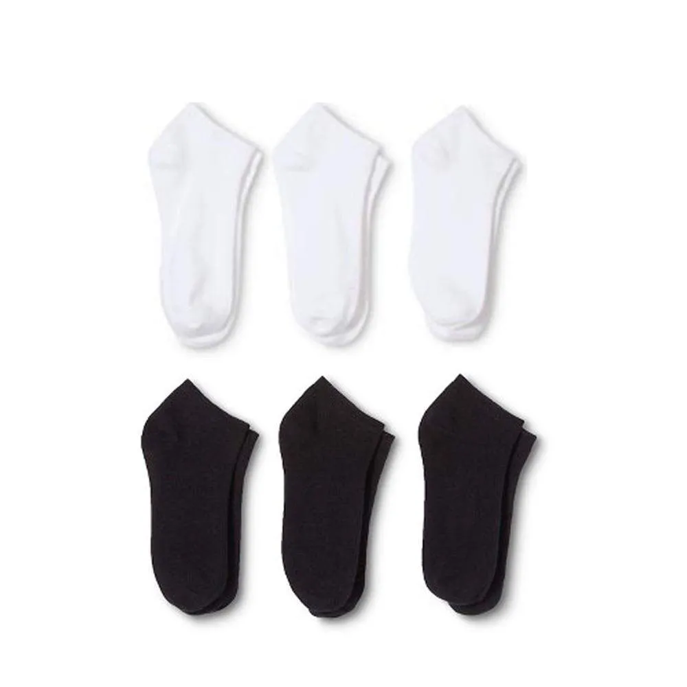 Mechaly Womens Basic Super Comfortable Low Cut and Crew Cotton Socks - 12 Pack