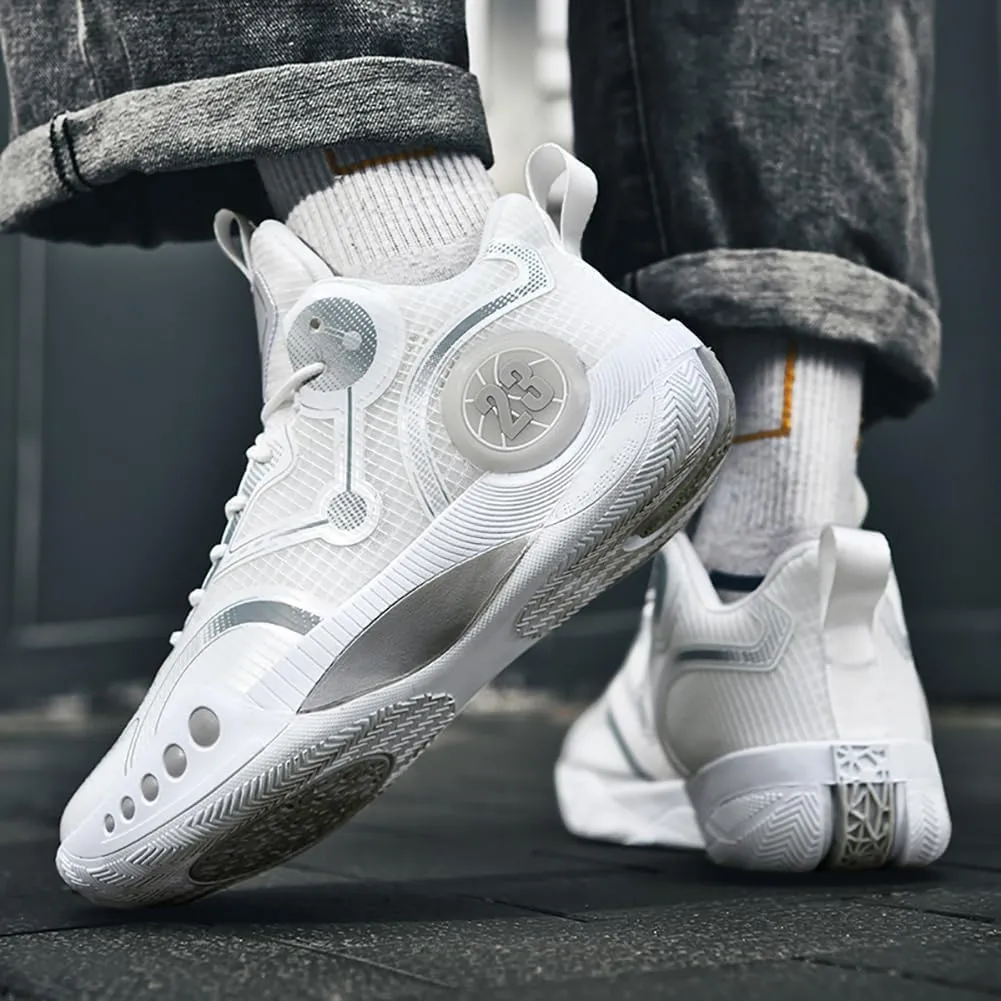 Men's Basketball Shoes Fashion Sports Shoes Breathable and Comfortable Basketball Shoes Anti Slip Basketball Shoes