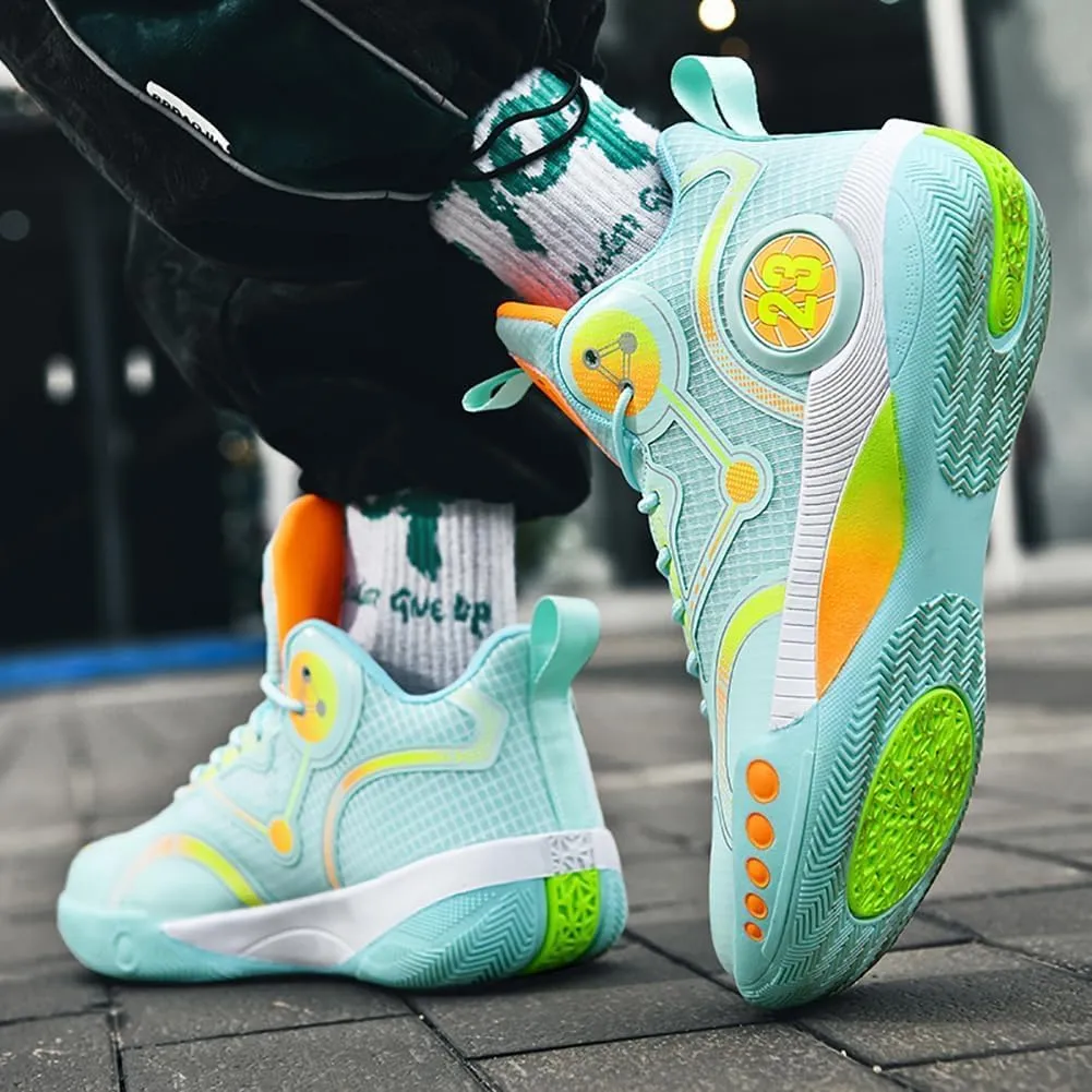 Men's Basketball Shoes Fashion Sports Shoes Breathable and Comfortable Basketball Shoes Anti Slip Basketball Shoes