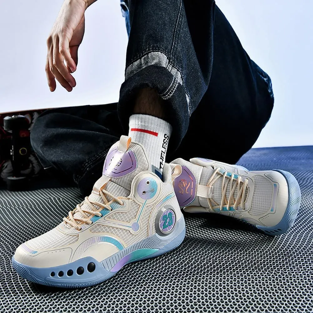 Men's Basketball Shoes Fashion Sports Shoes Breathable and Comfortable Basketball Shoes Anti Slip Basketball Shoes