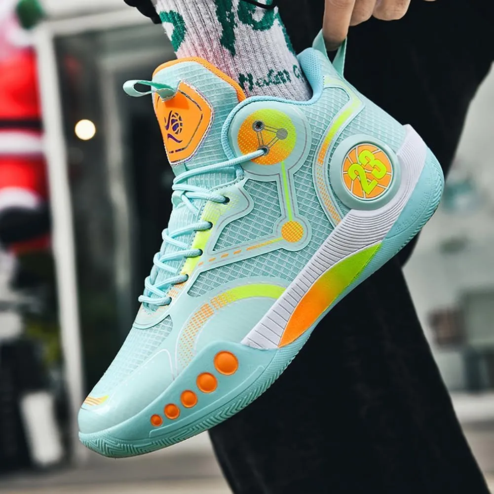 Men's Basketball Shoes Fashion Sports Shoes Breathable and Comfortable Basketball Shoes Anti Slip Basketball Shoes