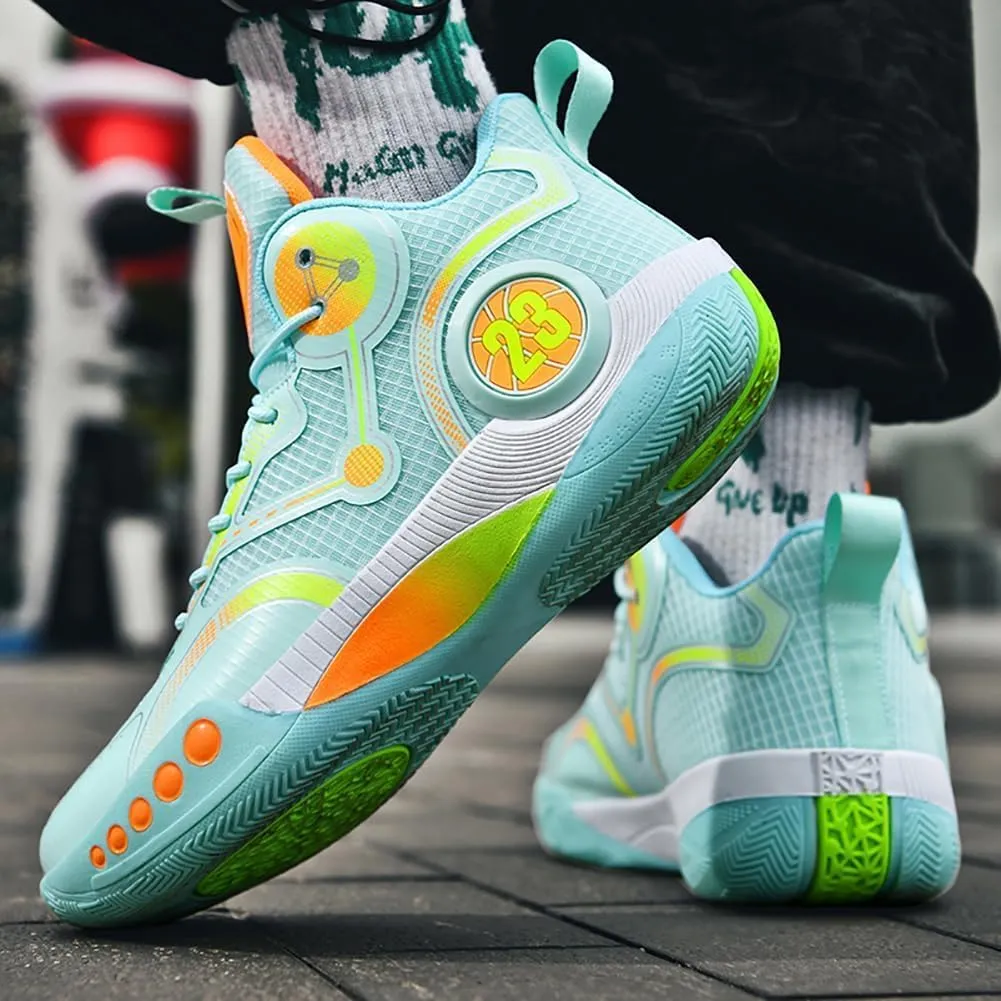 Men's Basketball Shoes Fashion Sports Shoes Breathable and Comfortable Basketball Shoes Anti Slip Basketball Shoes