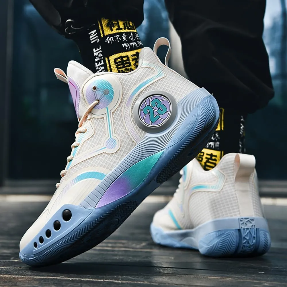 Men's Basketball Shoes Fashion Sports Shoes Breathable and Comfortable Basketball Shoes Anti Slip Basketball Shoes