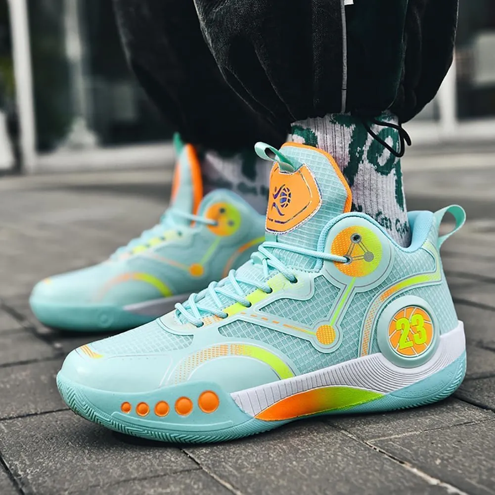 Men's Basketball Shoes Fashion Sports Shoes Breathable and Comfortable Basketball Shoes Anti Slip Basketball Shoes