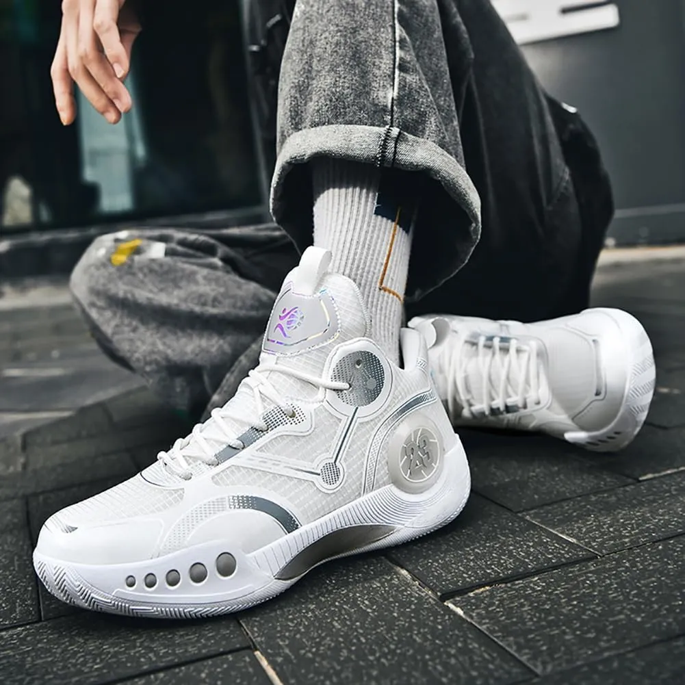 Men's Basketball Shoes Fashion Sports Shoes Breathable and Comfortable Basketball Shoes Anti Slip Basketball Shoes