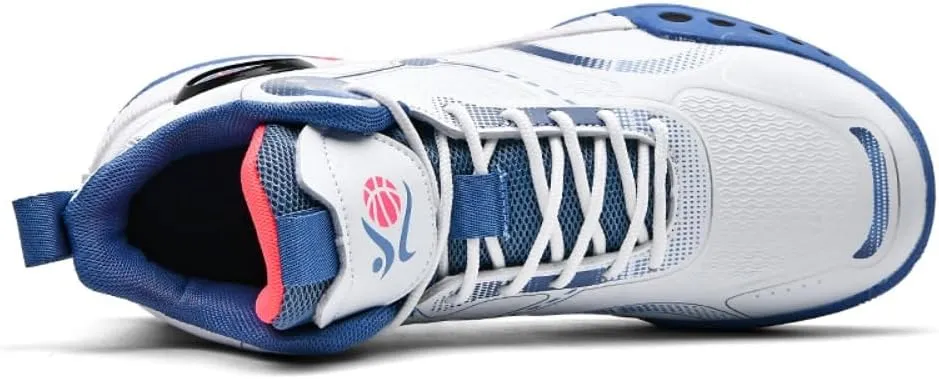 Mens Basketball Shoes Lightweight Breathable Sneakers Anti Slip Sports Shoes for Running Walking