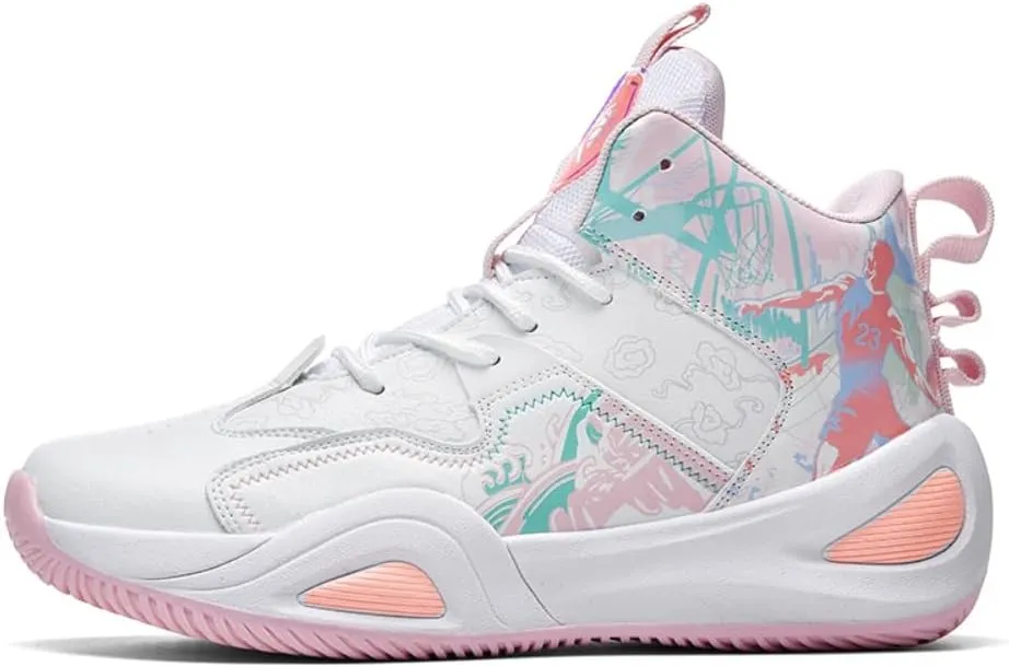 Men's Basketball Shoes Mid Basketball Sneakers Non-Slip Outdoor Cushioning Workout Shoes