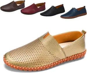 Men's Driving Loafers Leather Casual Slip On Shoes