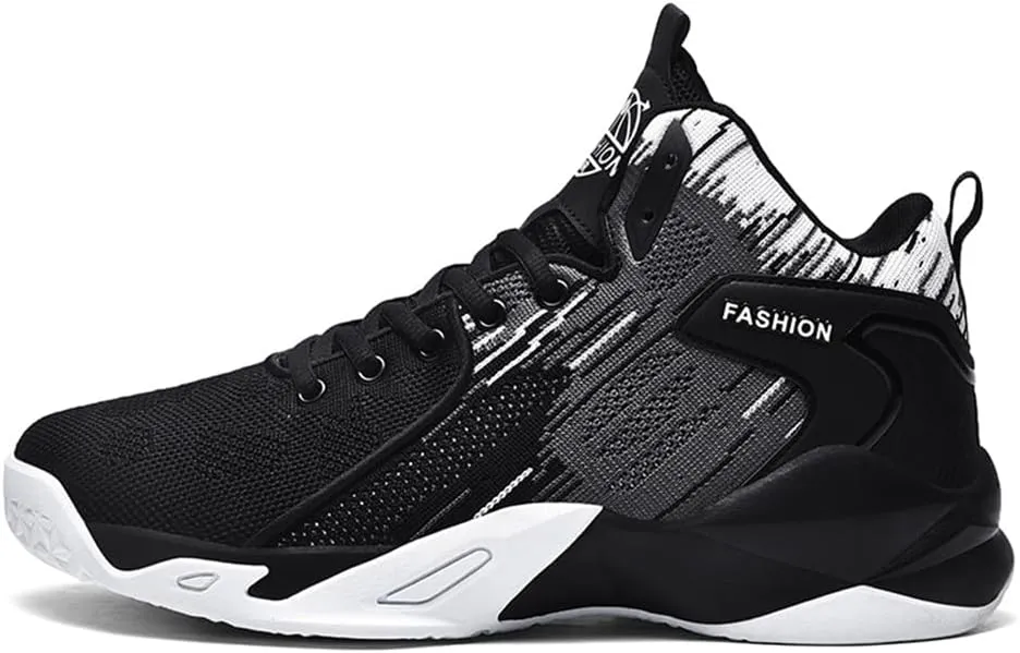 Men's High Top Basketball Shoes Fashion Running Sneakers Non Slip Training Lace Up Athletic Shoes Outdoor Sports Shoes for Men