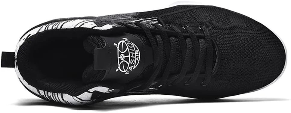 Men's High Top Basketball Shoes Fashion Running Sneakers Non Slip Training Lace Up Athletic Shoes Outdoor Sports Shoes for Men