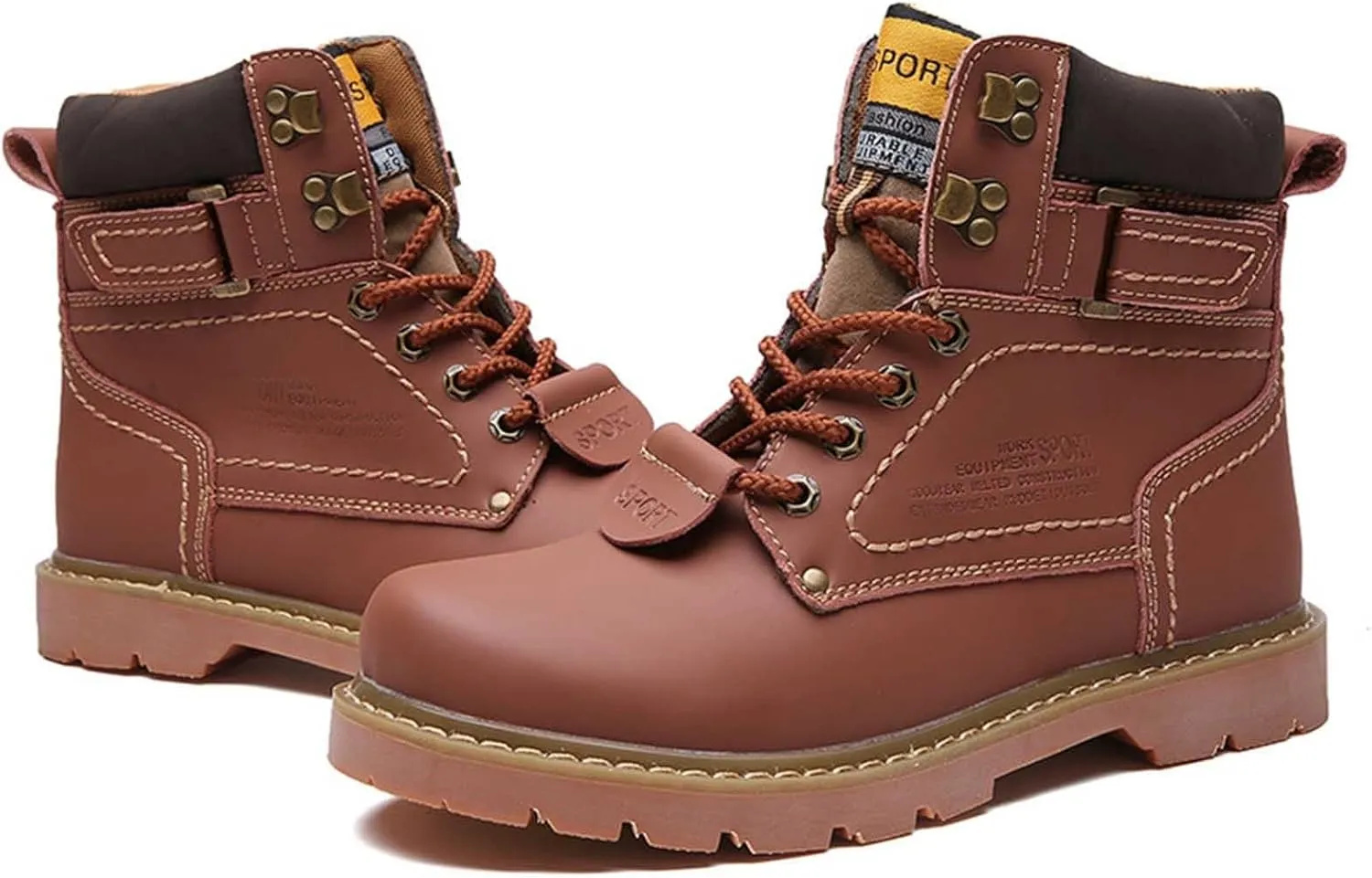 Men's Work Boots Steel Toe Hiking Sneakers Ankle Ladies Women's Workout Shoes Winter Platform Shoes Slip Resistant Safety Hike Grounded Footwear