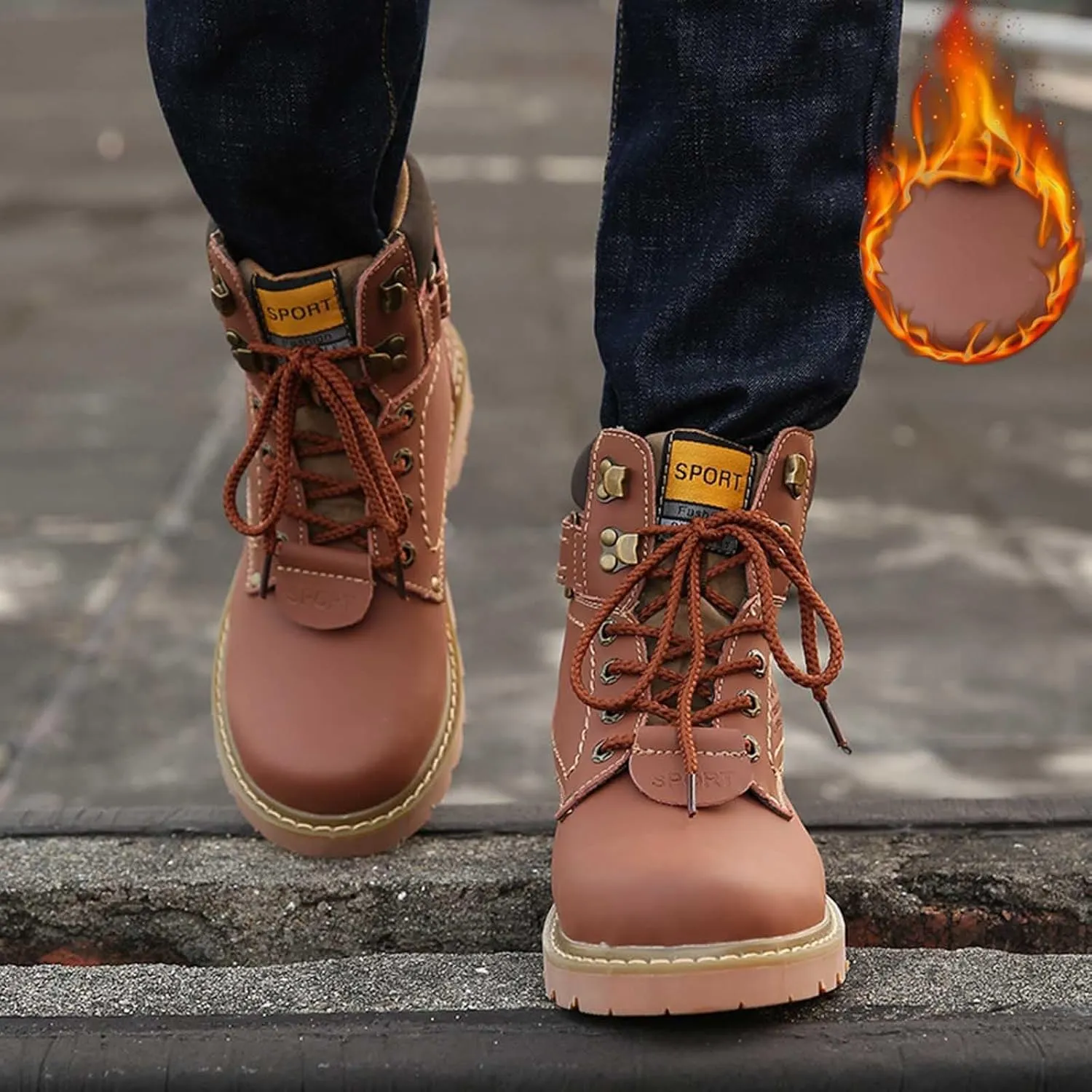 Men's Work Boots Steel Toe Hiking Sneakers Ankle Ladies Women's Workout Shoes Winter Platform Shoes Slip Resistant Safety Hike Grounded Footwear