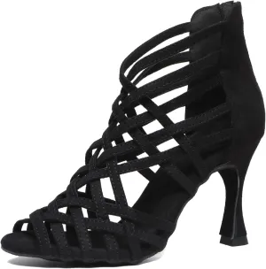 Minishion Ankle Dancing Heels Peep Toe Club Party Ankle Sandals Shoes