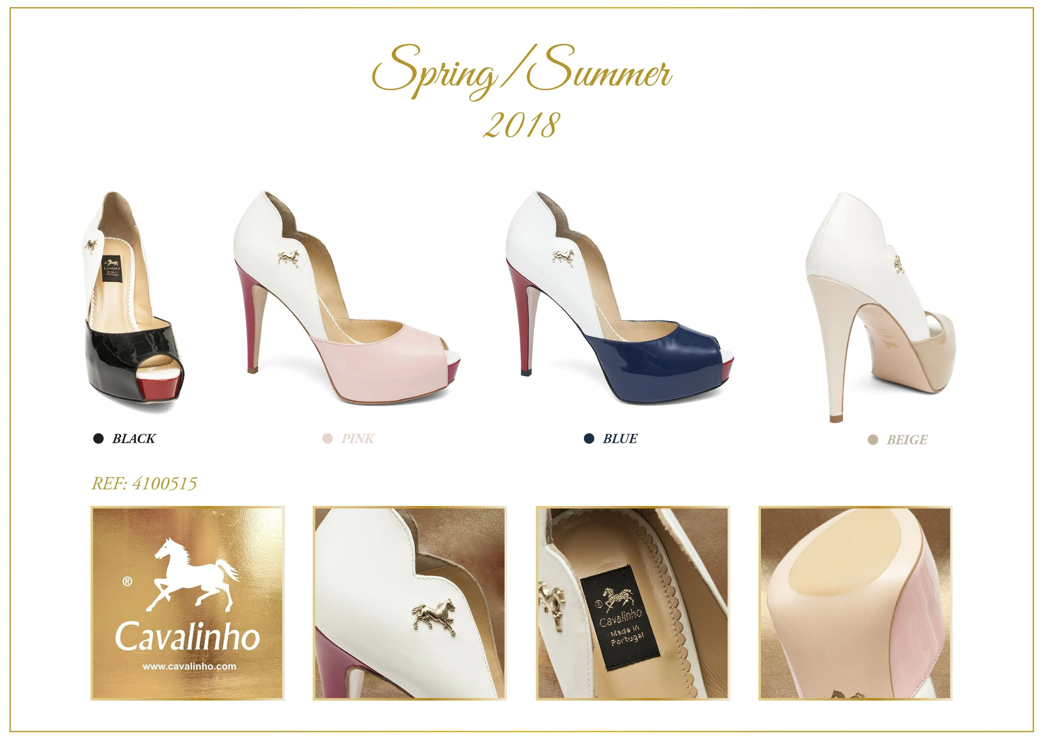 Open Toe Platform Heels Beige