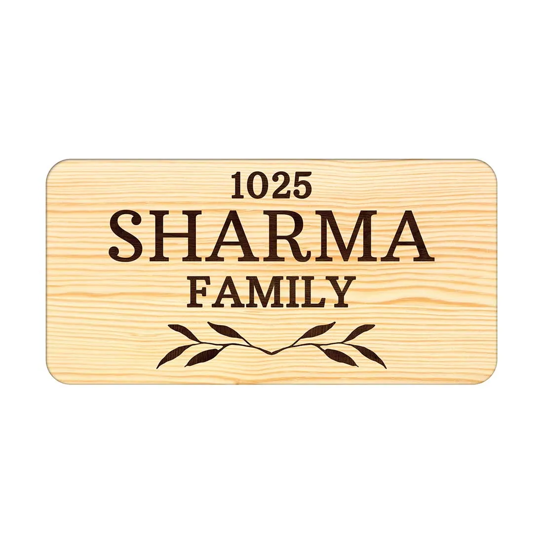 Personalized Wooden Name Plate for Home Bungalows - Classic