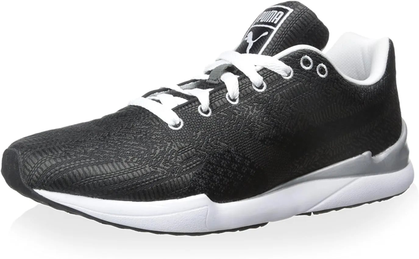 Puma Men's Xs500 Woven Sneaker, Dark Shadow/Black/Wh, 11 M