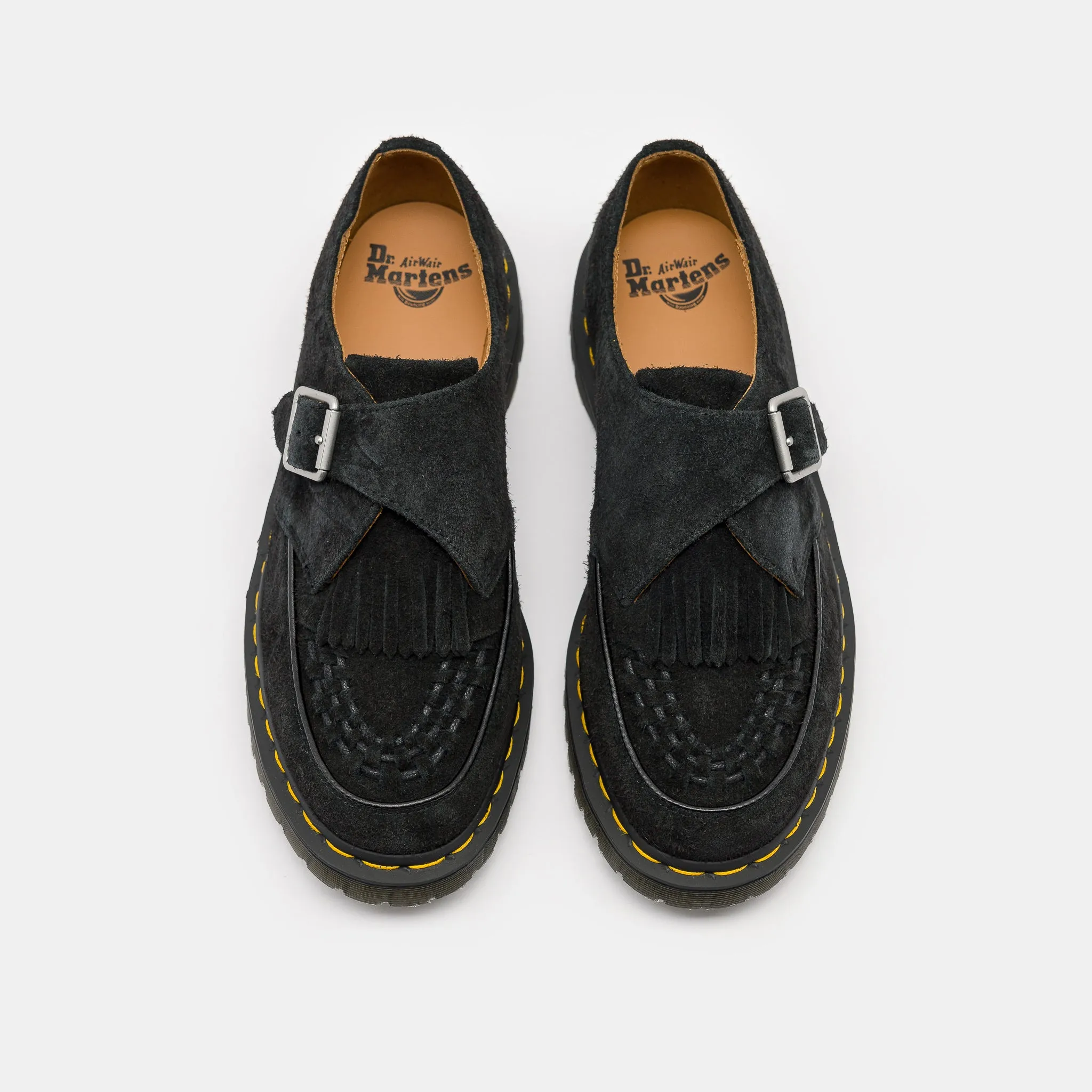 Ramsey Monk Kiltie Shoe in Black
