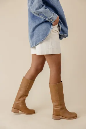 Riggs Leather Square Toe Boots