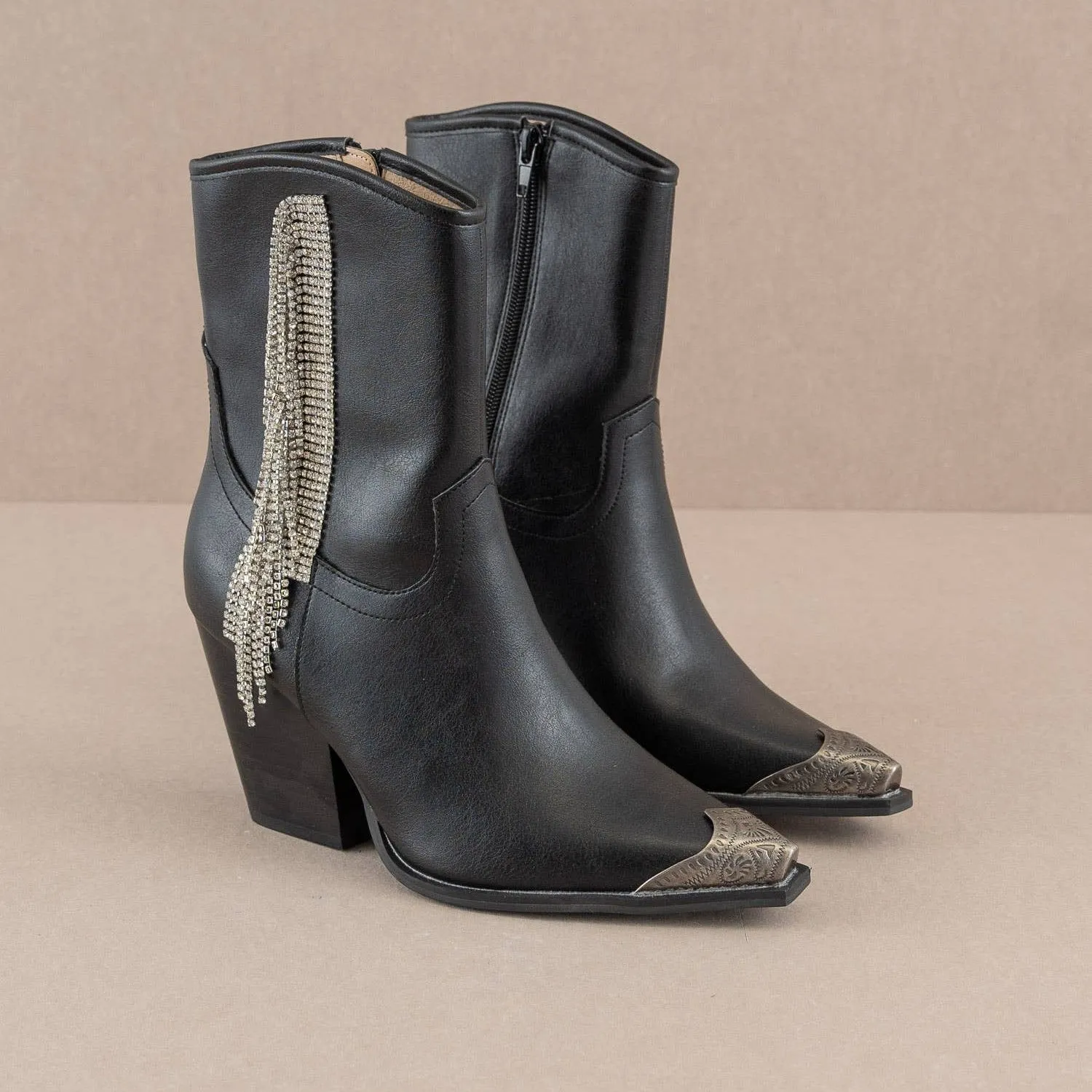 Rodeo Royalty Rhinestone Fringe Cowboy Boot