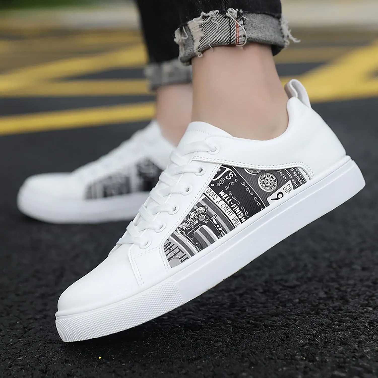 SBGMoSJ Sneakers for Women Womens Black Slip Resistant Tennis Shoes Women's Tennis Shoes Size 8 1/2 Wedge Sneakers for Women Size 11 Wide Womens Shoes Slip Ons Flats Fall 2023