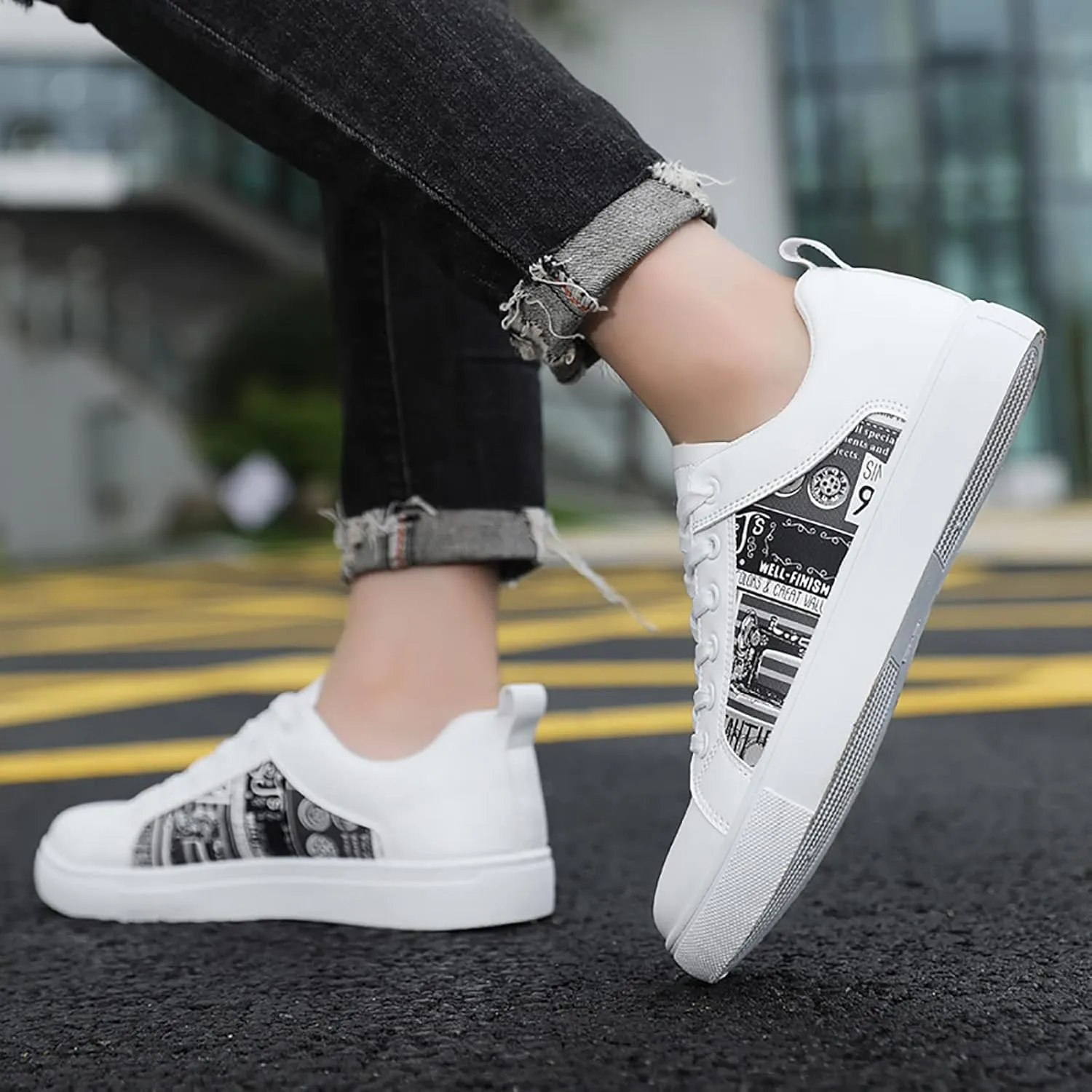 SBGMoSJ Sneakers for Women Womens Black Slip Resistant Tennis Shoes Women's Tennis Shoes Size 8 1/2 Wedge Sneakers for Women Size 11 Wide Womens Shoes Slip Ons Flats Fall 2023