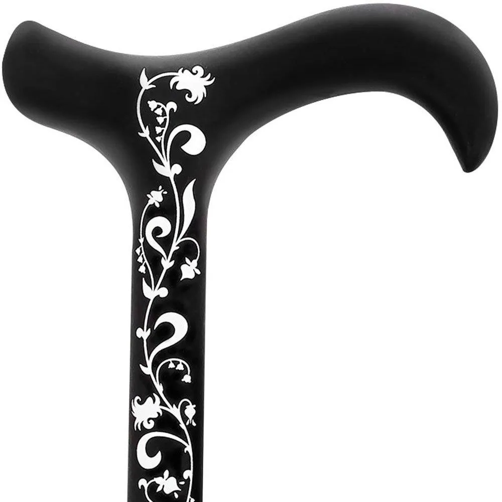 Scratch & Dent Lily of the Valley Carbon Fiber Folding Adjustable Cane V1282