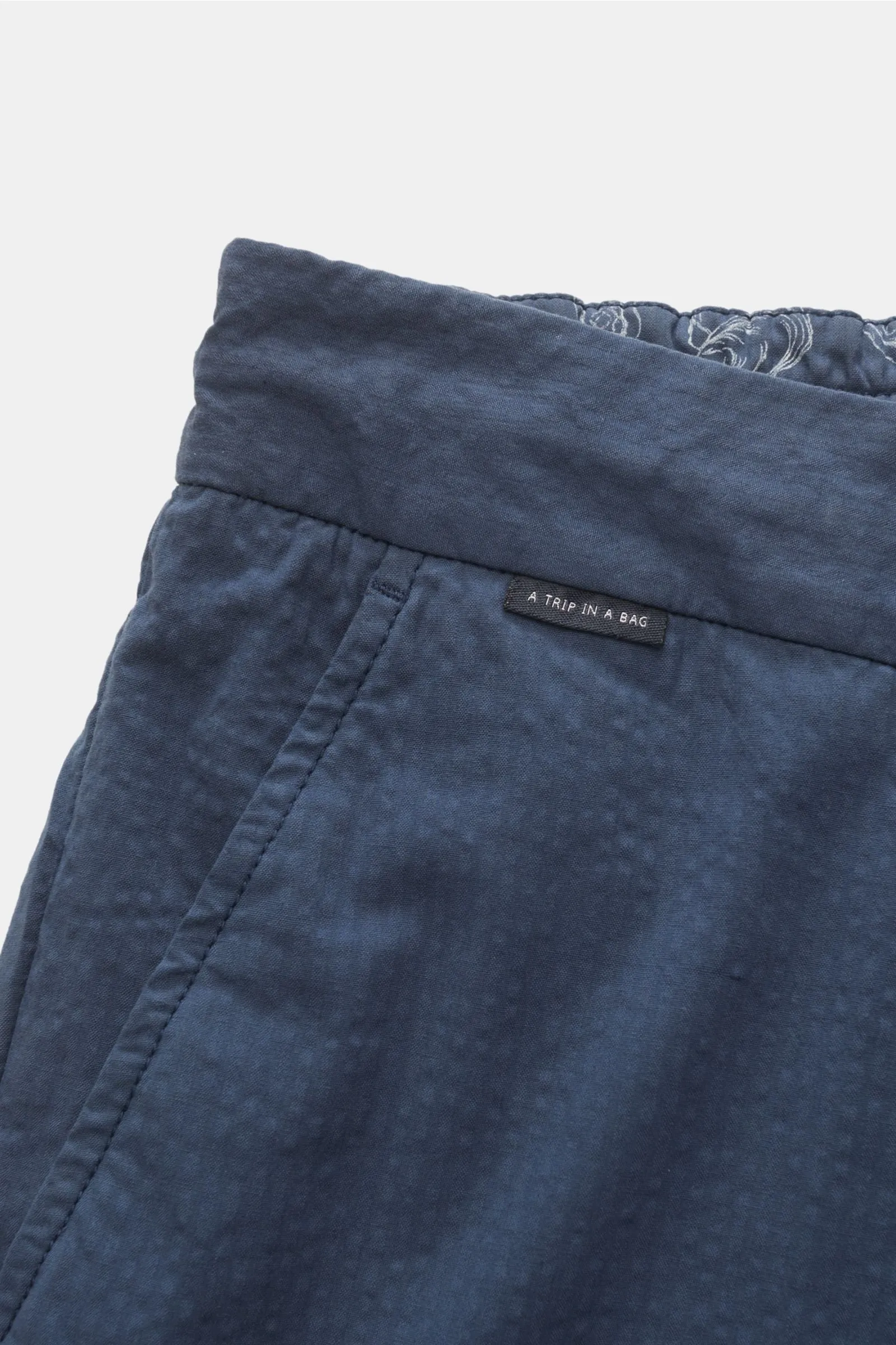 Seersucker Joggers - Navy