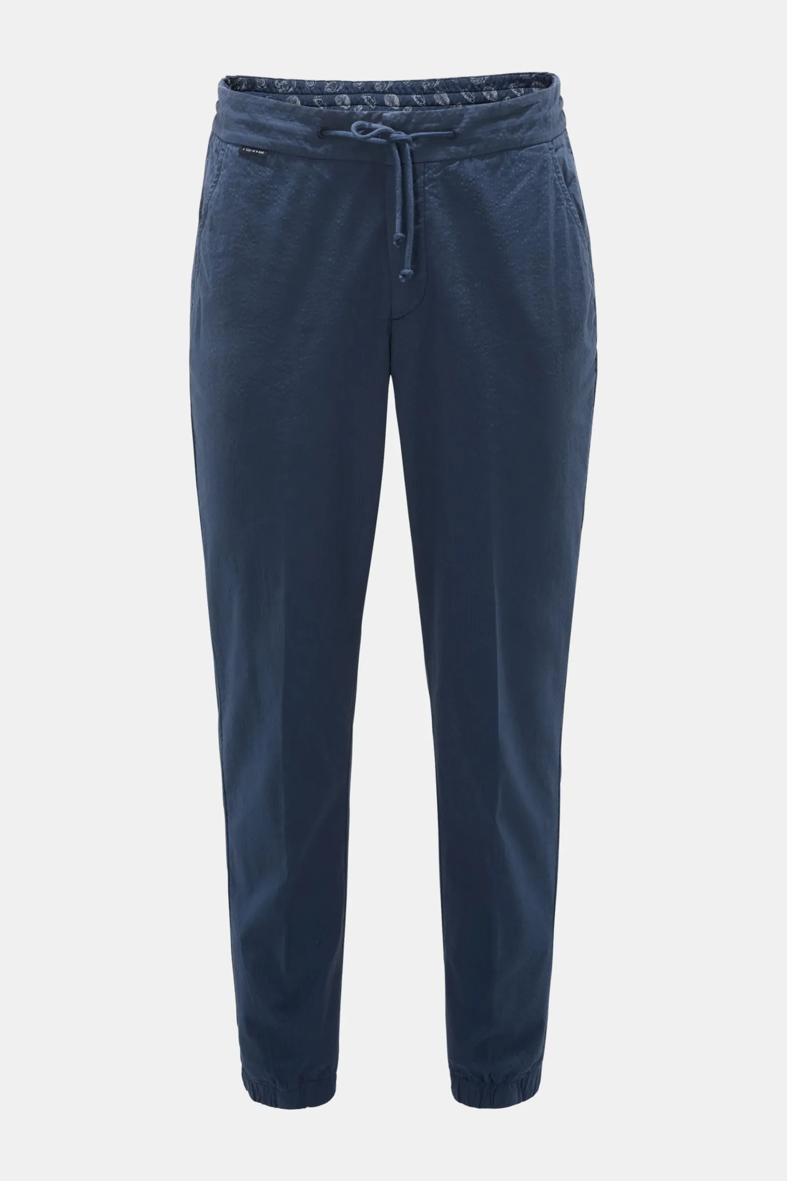 Seersucker Joggers - Navy