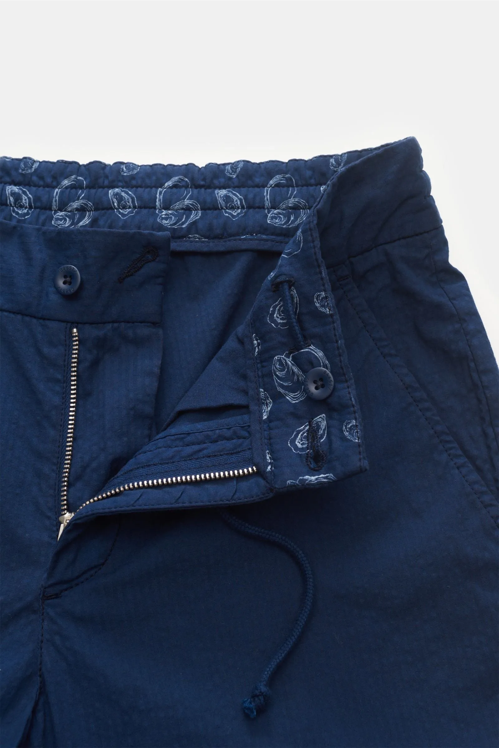 Seersucker Joggers - Navy