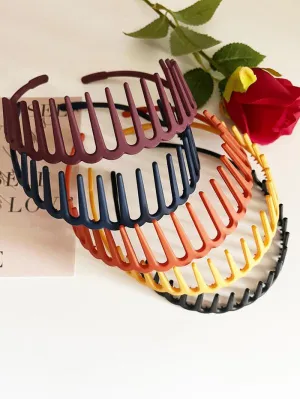 Simple Plain Color Headbands, Casual Versatile Hair Accessories for Women & Girls, Minimalist Headwear Suitable for Thick Hair, Fashion Hairstyles