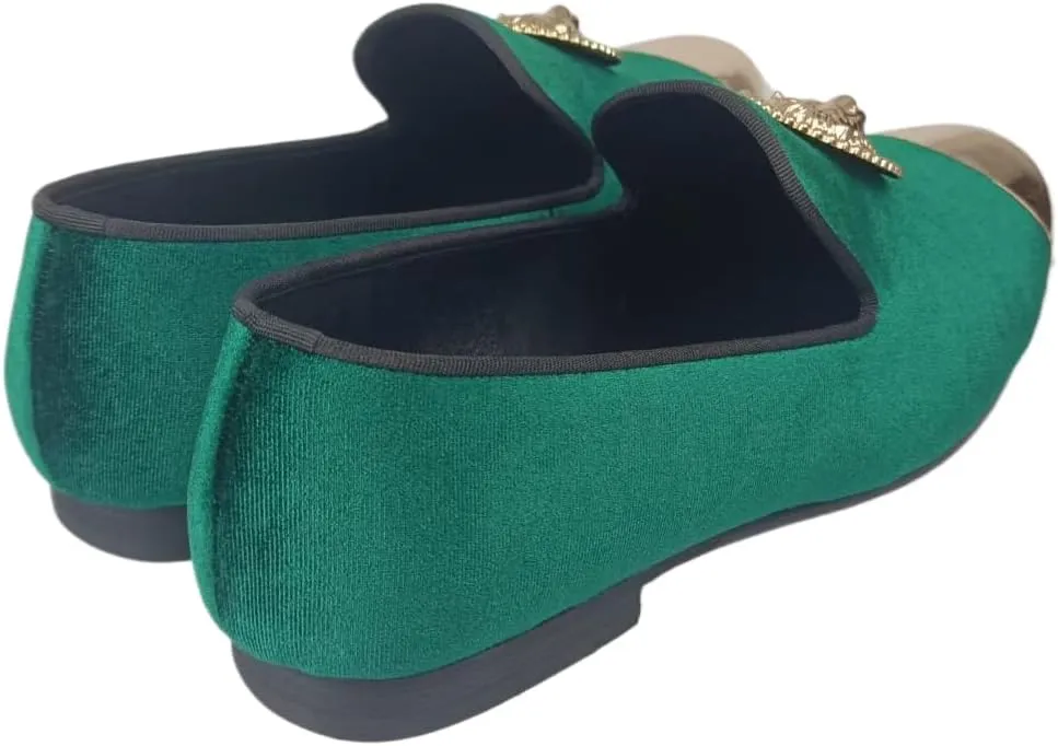 Slip On Formal Dress Shoes Men Velvet Tuxedo Loafers