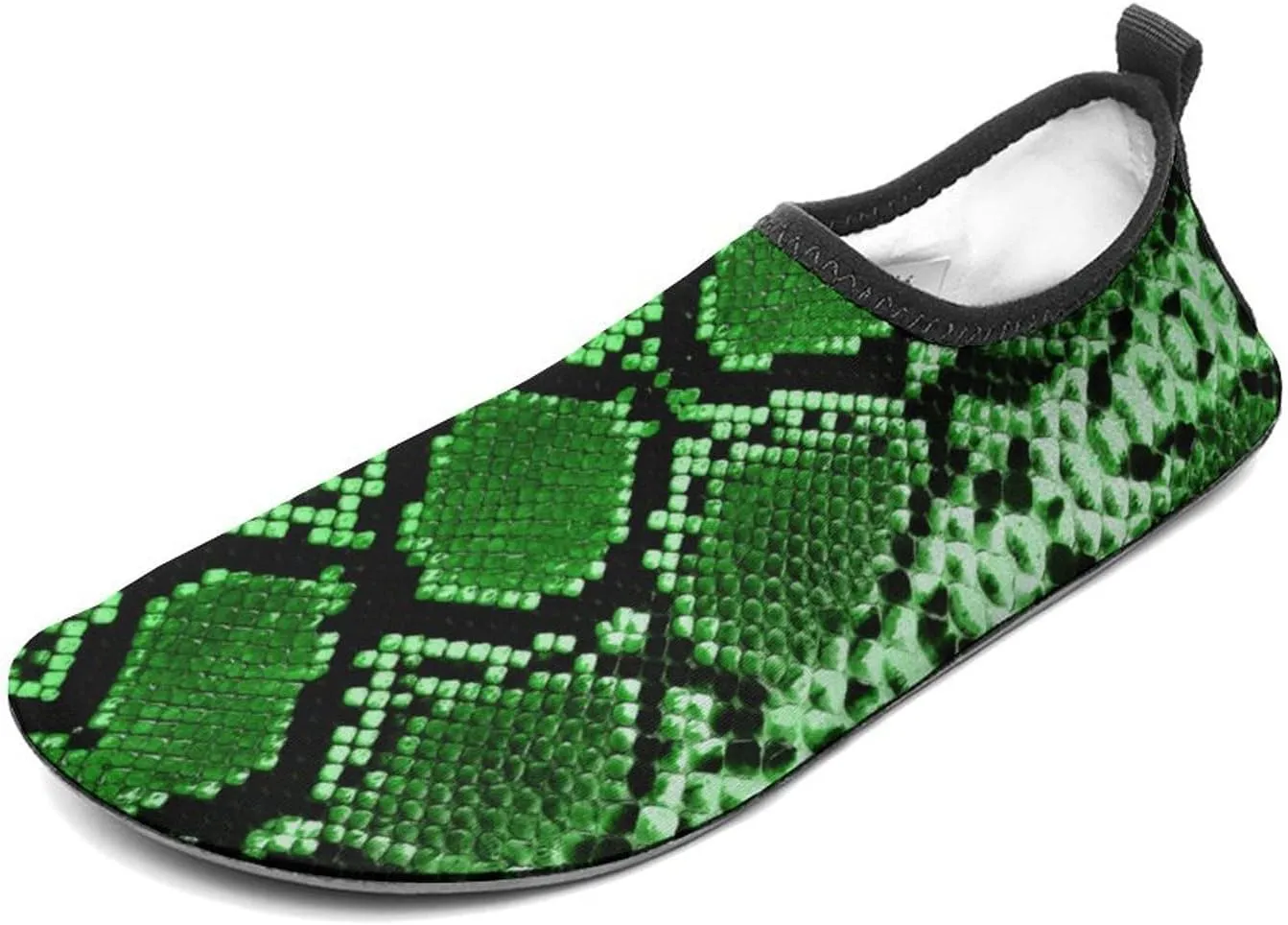 Snake Skin Pattern Red Water Shoes Man Womens Non Slip Water Shoes Quick Dry Barefoot Aqua Socks Walking Shoes Outd