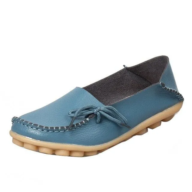 Spring Leather Loafers for Women