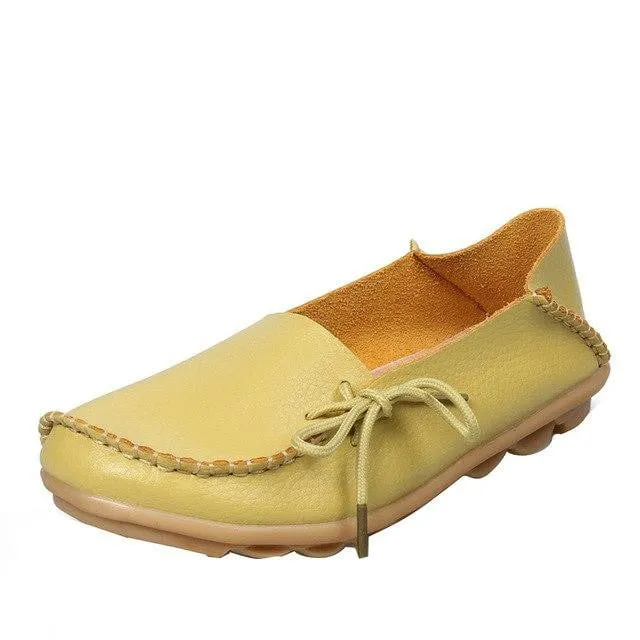 Spring Leather Loafers for Women