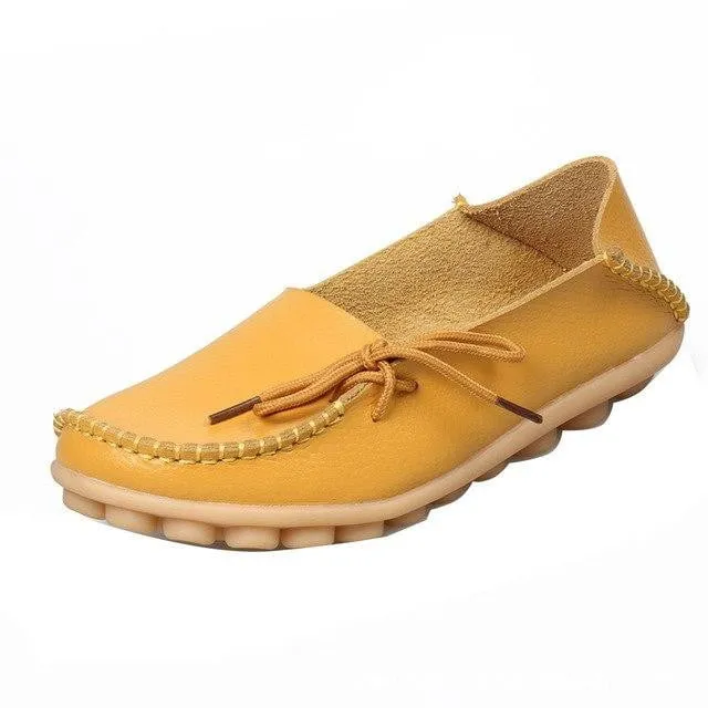 Spring Leather Loafers for Women