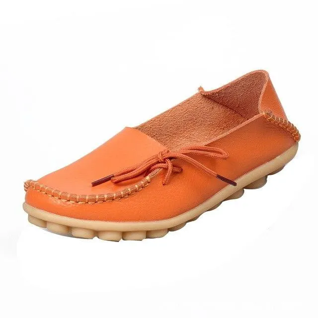 Spring Leather Loafers for Women