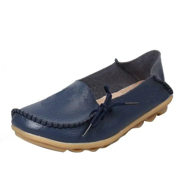 Spring Leather Loafers for Women