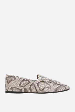 Sr1 Slippers Python-Printed Leather