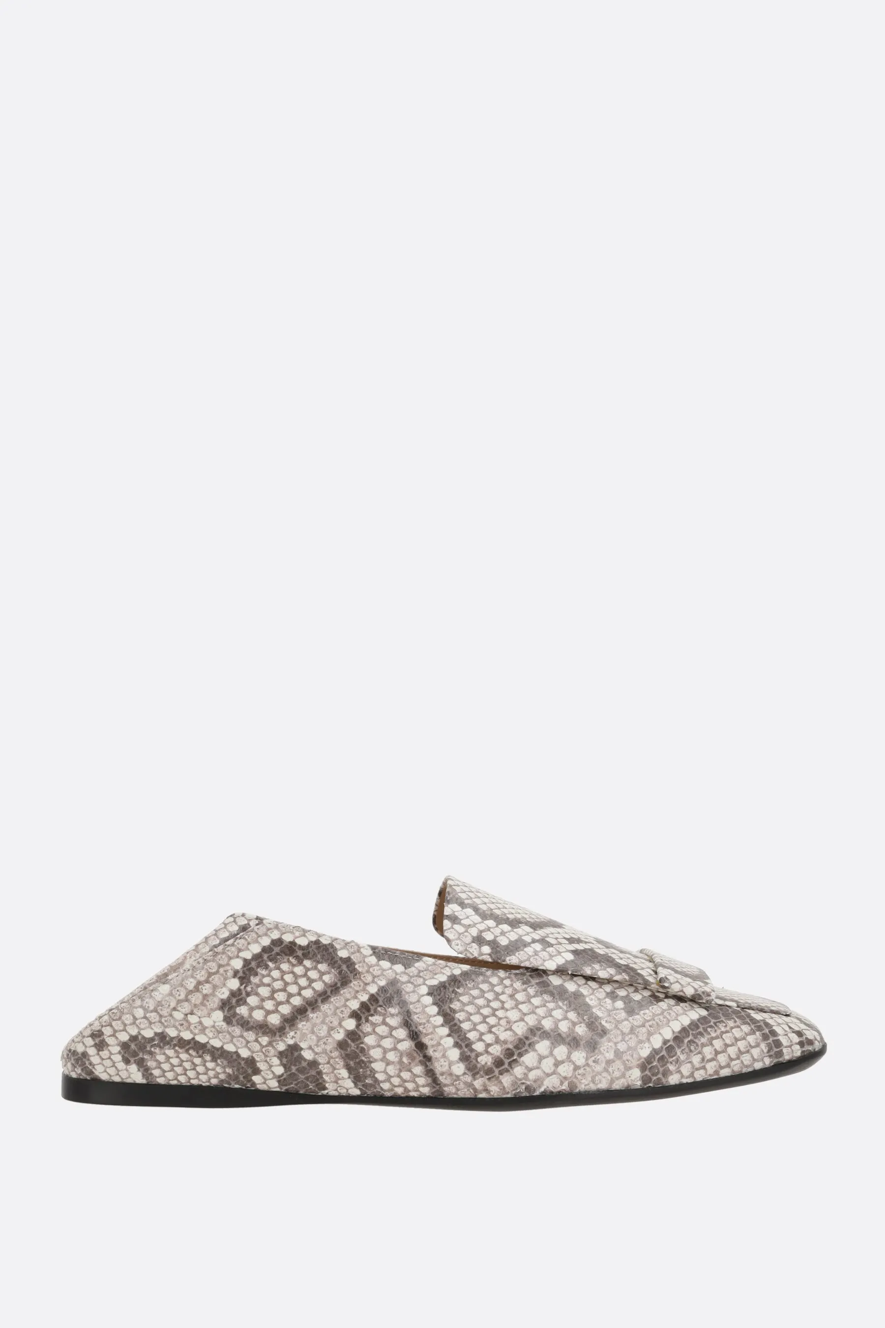 Sr1 Slippers Python-Printed Leather