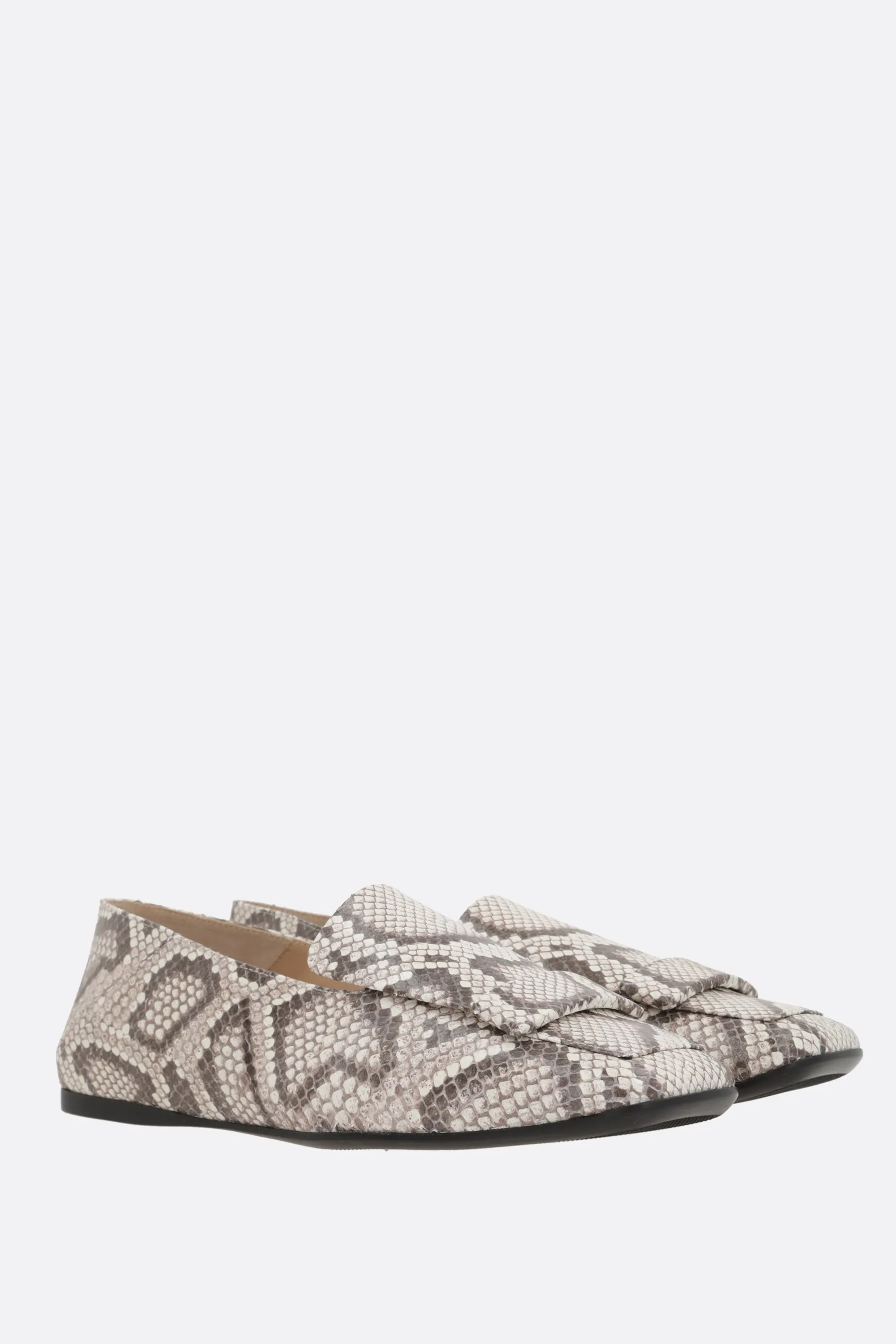 Sr1 Slippers Python-Printed Leather