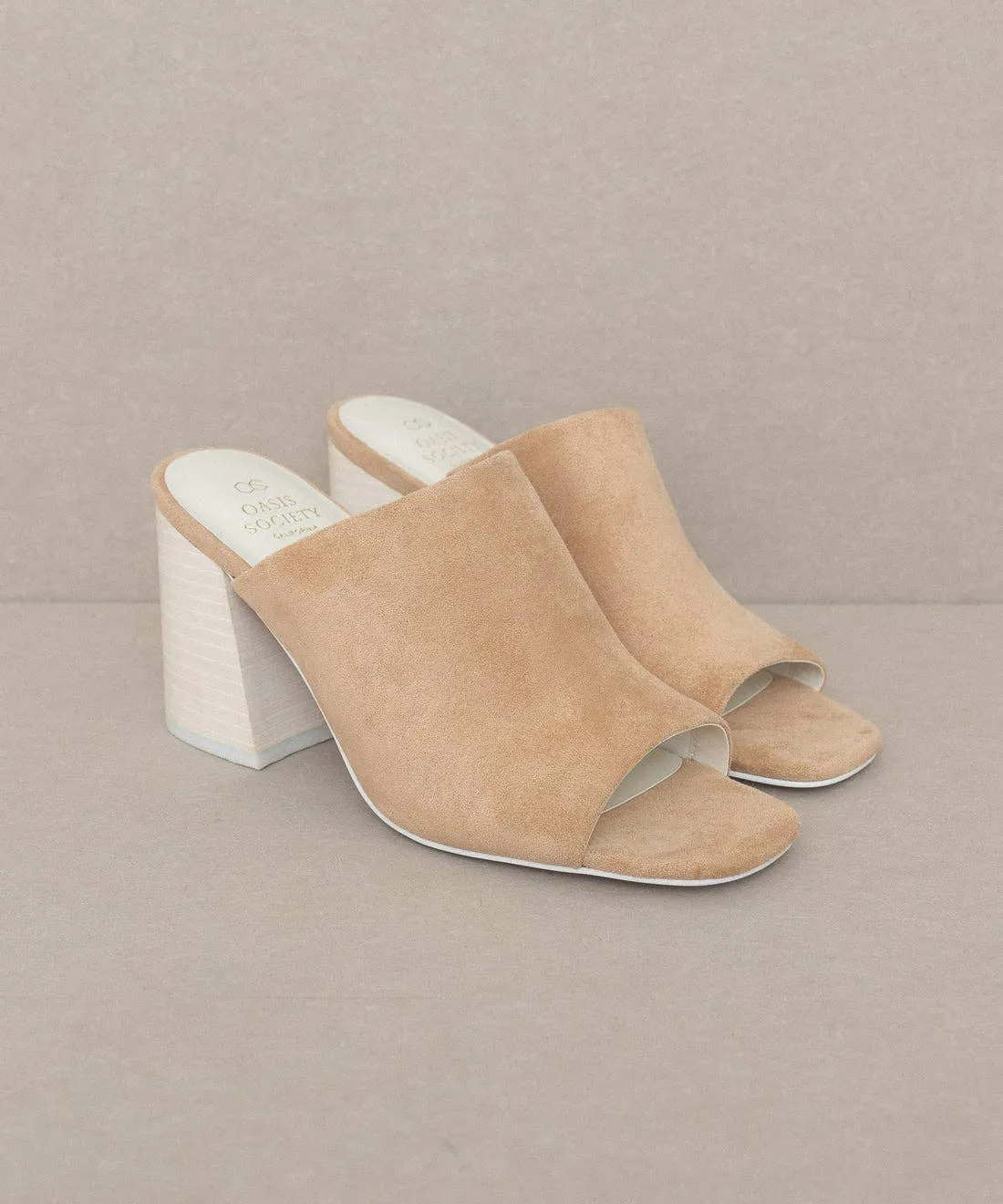 Step to It Block Heel Slides