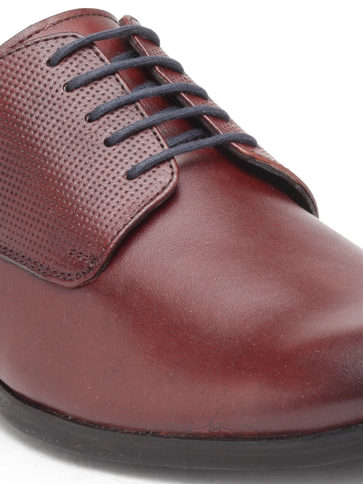 Teakwood Genuine Leather Tan Derby Shoes