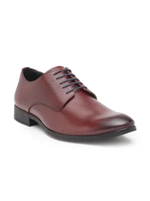 Teakwood Genuine Leather Tan Derby Shoes