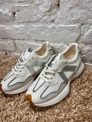The Nomad Effortless Chunky Lace up Trainers in Grey