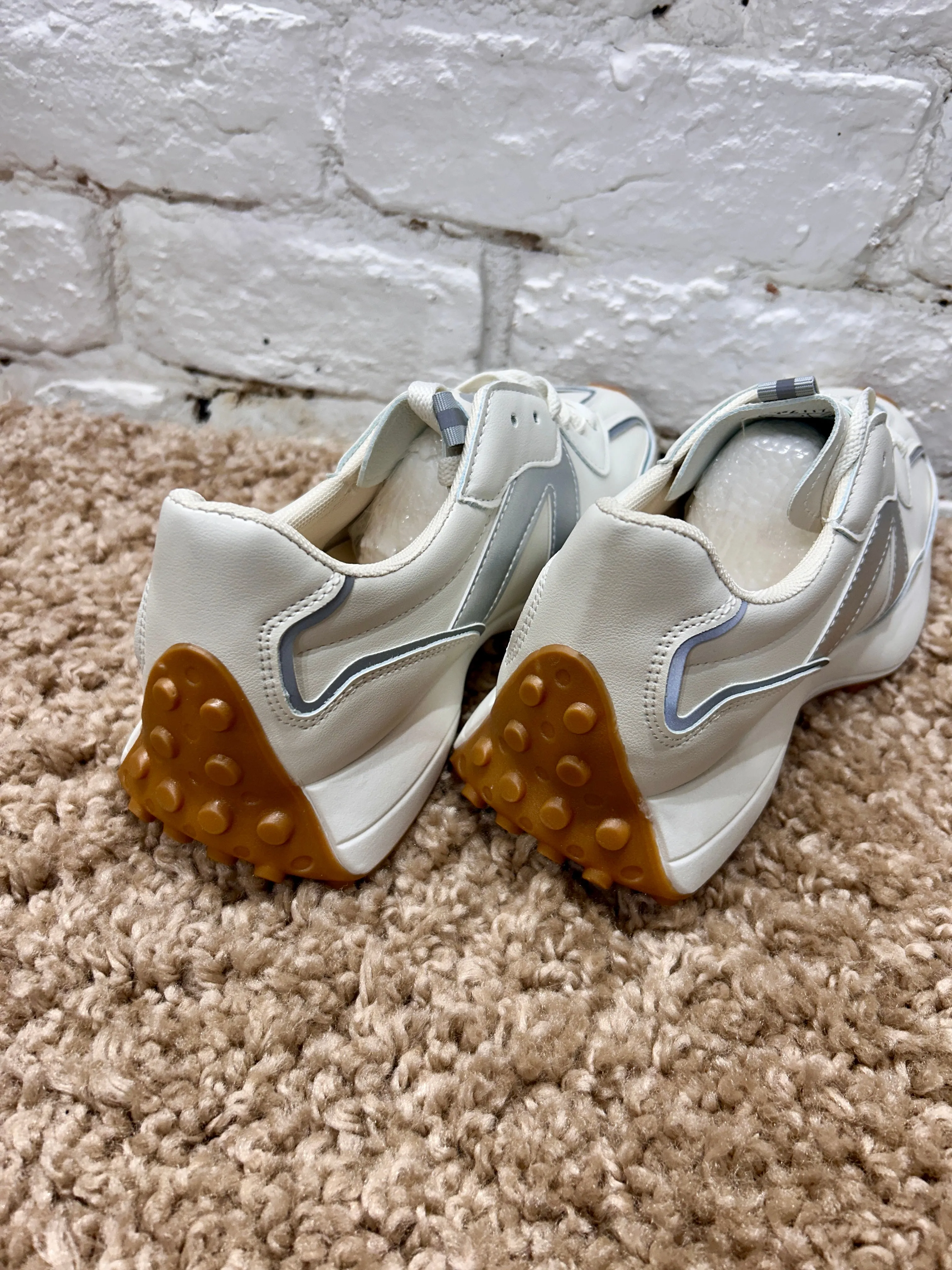 The Nomad Effortless Chunky Lace up Trainers in Grey