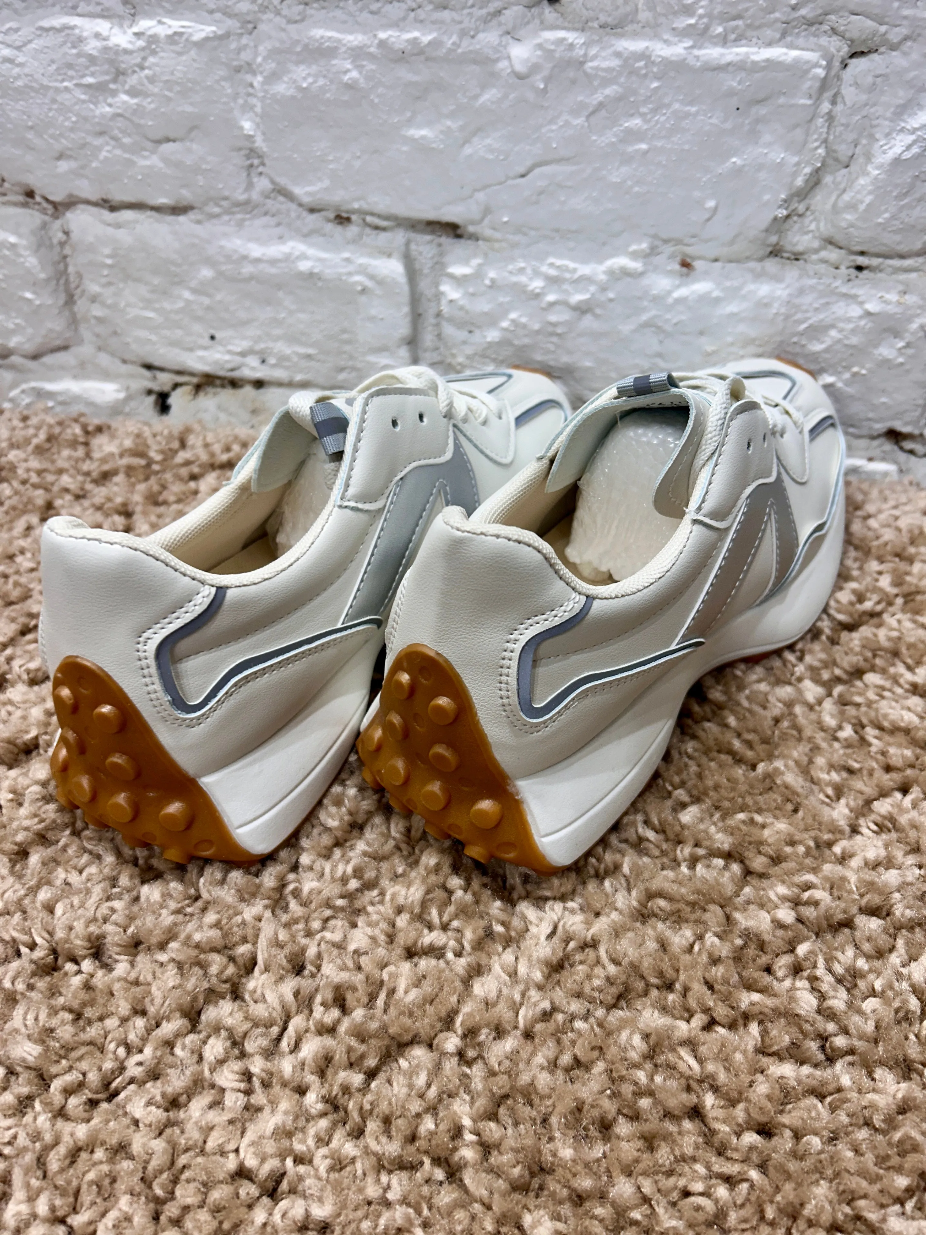 The Nomad Effortless Chunky Lace up Trainers in Grey