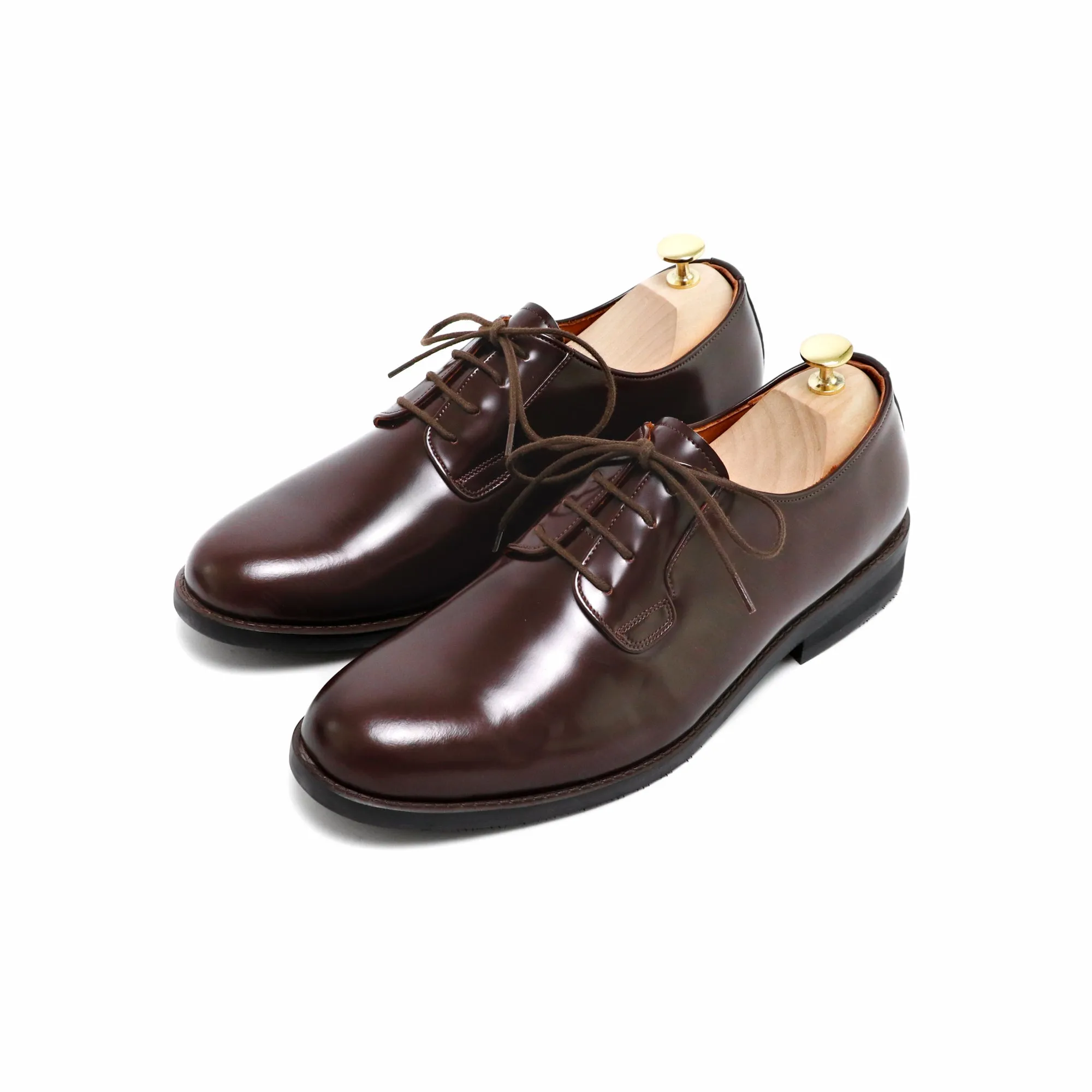 THE RULER PLAIN TOE BLUCHER MATTE BROWN