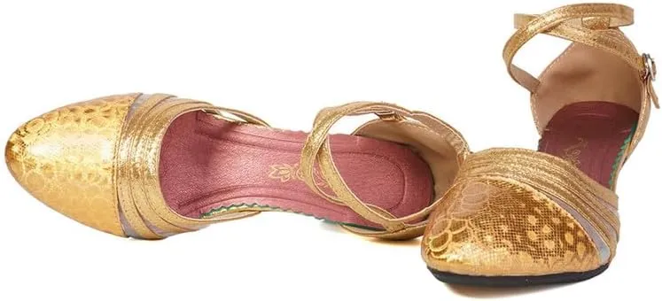 TINRYMX Women's Ankle Strap Closed Toe Glitter Latin Salsa Tango Dance Shoes Party Ballroom Dance Shoes DY302