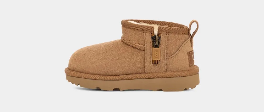 UGG: Kids' Classic Ultra Mini in Chestnut